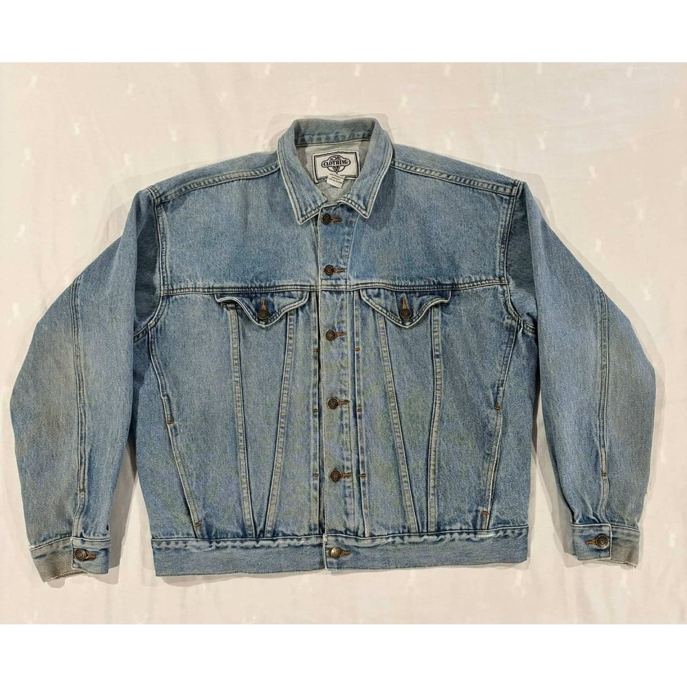 Vintage 1995 Acme Clothing Looney Tunes Sylvester Tweety Denim Jacket Mens M